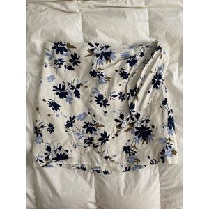 Free People Floral Wrap Skirt